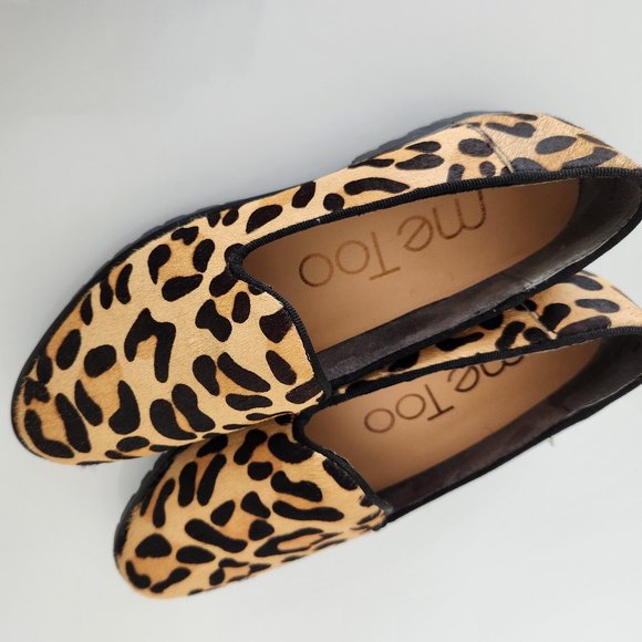 ***BRAND NEW*** "ME TOO" AUTHENTIC Leopard  Fur Loafers - Size 6M - Picture 2 of 8